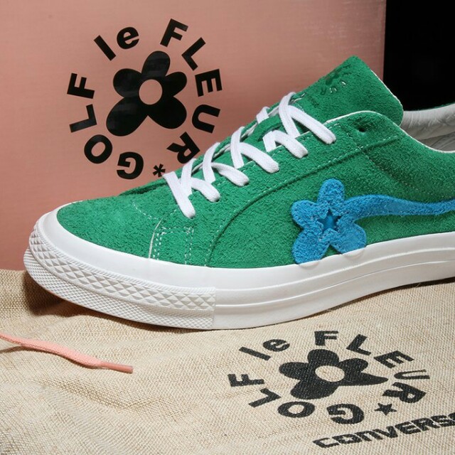 Converse x Golf Le Fleur (Jolly Green), Men's Fashion, Footwear on Carousell