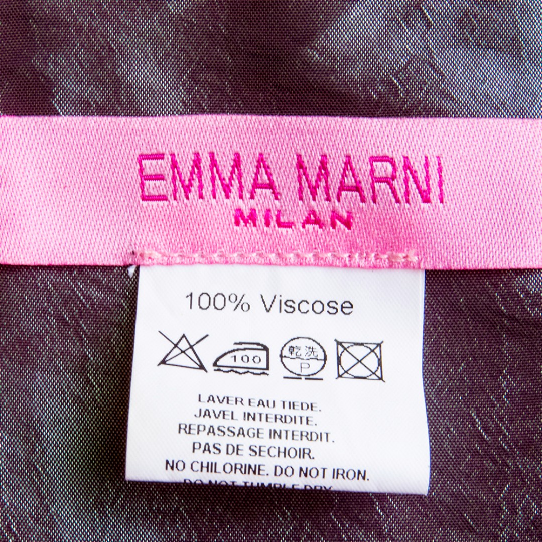 義大利品牌Emma marni湖藍色緞面抓褶設拼接無袖洋裝 照片瀏覽 3