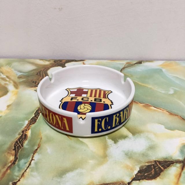 Fc Barcelona Porcelain Ashtray Furniture Home Decor On Carousell