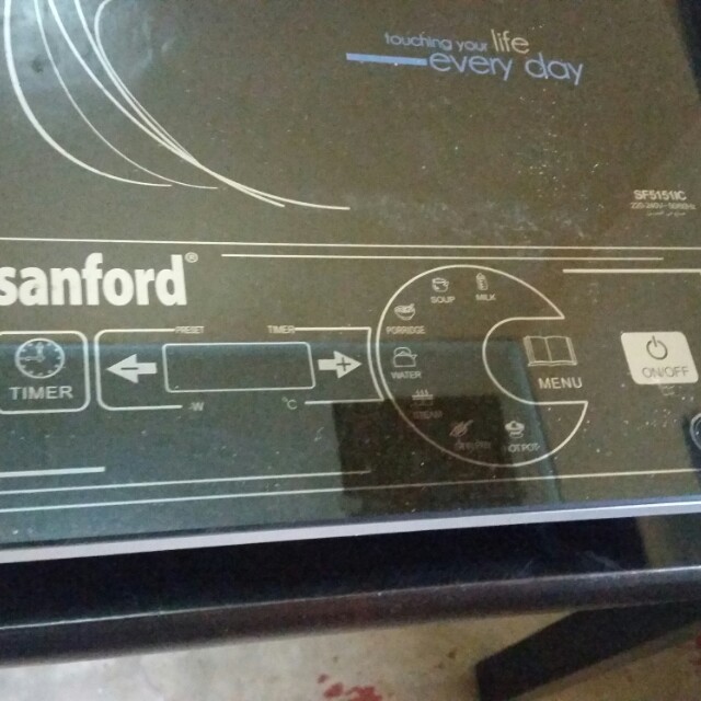 Induction Cooker (Sanford), Furniture & Home Living, Kitchenware & Tableware, Cookware