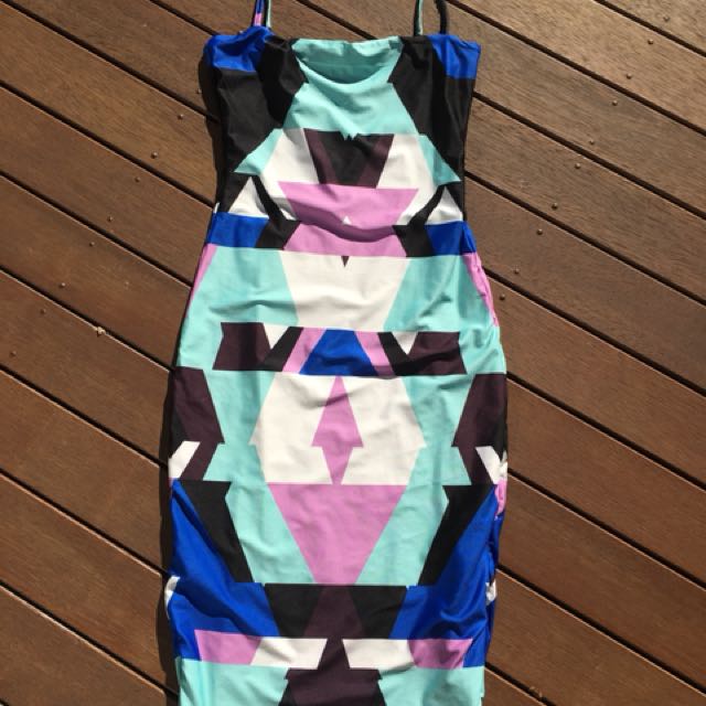 Kookai Dress Size 1 Or 6 8 Geometric Colourful Women S Fashion Clothes On Carousell