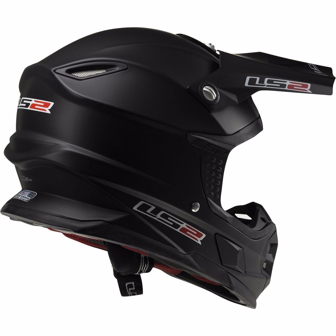 LS2 Helmets Light Solid Off-Road MX Motorcycle Helmet (Matte Black