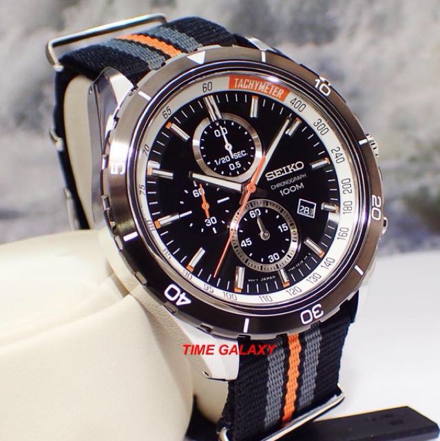 NEW ARRIVAL SEIKO Criteria SNDH25P1 Chronograph Black with