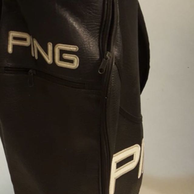 Golf Bag. 90's Vintage / Retro Black Ping Tour Staff ProStyle Golf