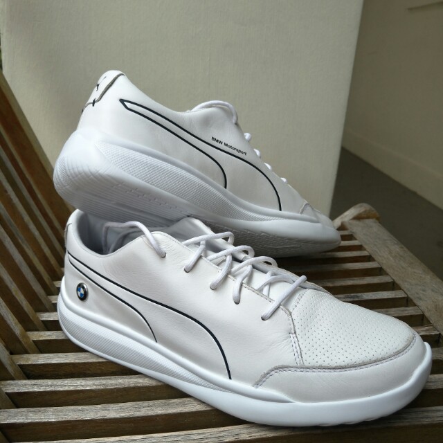 puma bmw ms white sneakers