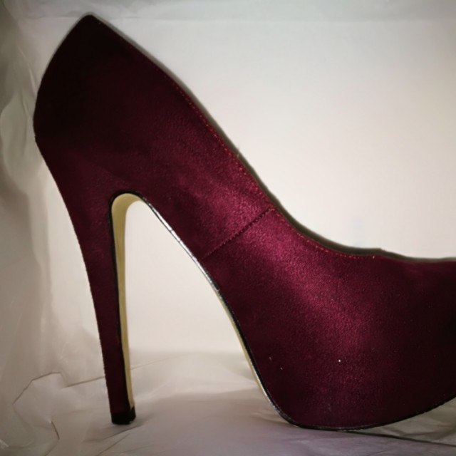 Maroon pump heels outlet