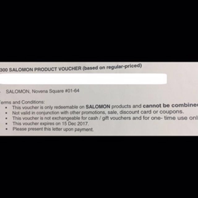 Salomon top voucher code