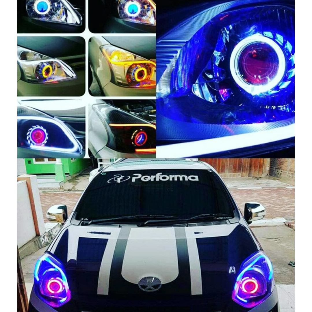 Aksesoris Eksterior Mobil Variasi Modif Lampu Depan Mobil HID