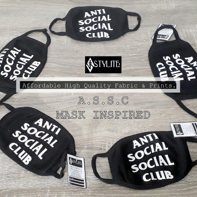 ASSC MASK (Category: Hats & Beanies) located in Manila. Submitted by stylitebykeenreb (Listing ID 137346338, Image 2). Description: Anti Social Social Club Mask 101% HIGH QUALITY TEES/JACKETS/SWEATERS & PRINTS we are open for resellers/bulk orders at a very affordable price! BEST for: School, Events, Uniforms, Giveaways, Office, Workwear, Corporate and Sports! ☝💖 🌟🌟🌟🌟🌟🌟🌟🌟🌟🌟PERFECT USEFUL GIFT THIS COMING CHRISTMAS 🎄🎄🎄🎄🎄🎄🎄🎄🎄🎄 