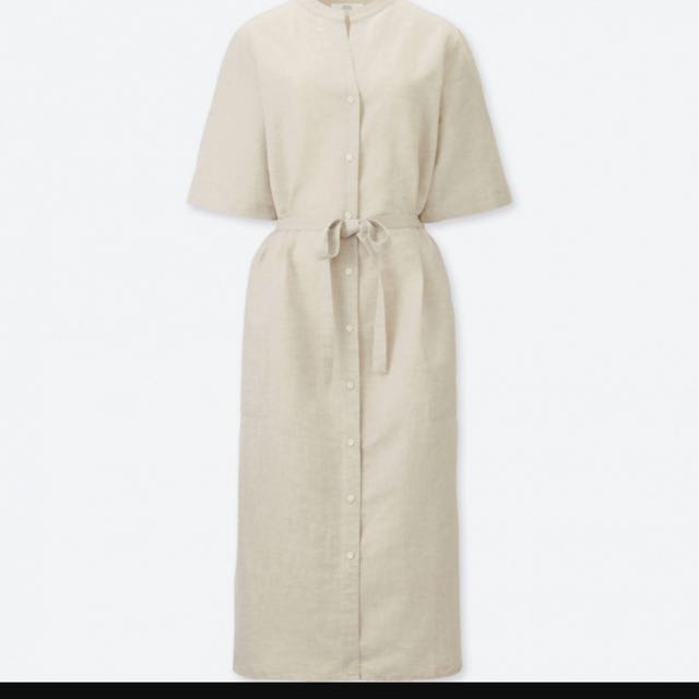 linen cotton shirt dress