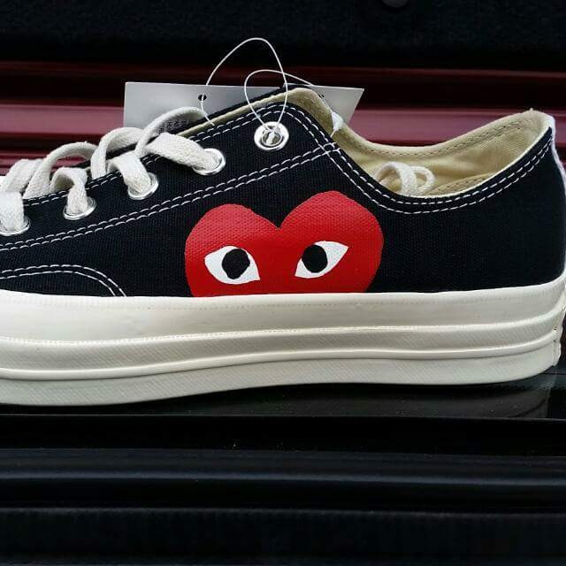 fake converse comme des garcons