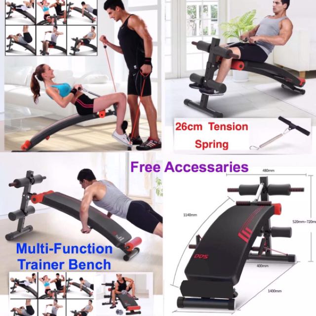 Exercise Workout Sit Up Gym Bench Sports Sports Games