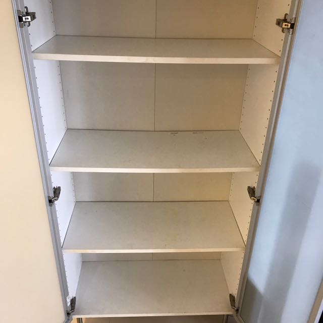 Ikea Billy Wall Cabinet With Glass Door Furniture Shelves