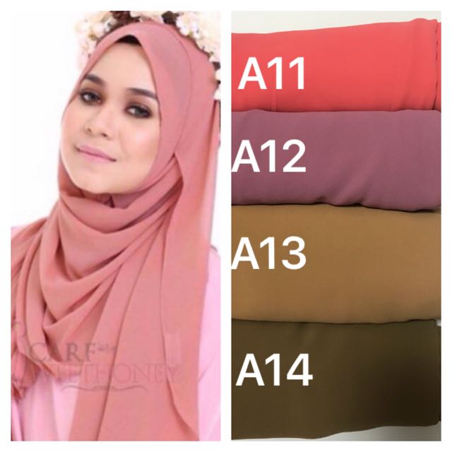 Tudung heavy chiffon clearance