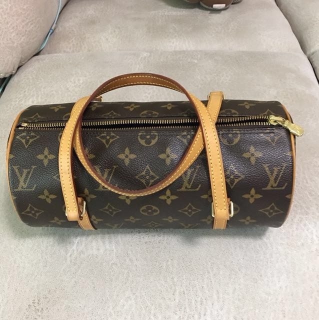 Louis Vuitton Papillon 26 圓桶形手挽袋，lv, monogram, 名牌, 手袋及