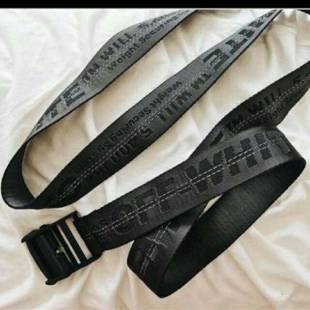 Off white belt black mens top