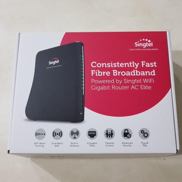 Singtel gigabyte router AC elite, Computers & Tech, Parts & Accessories