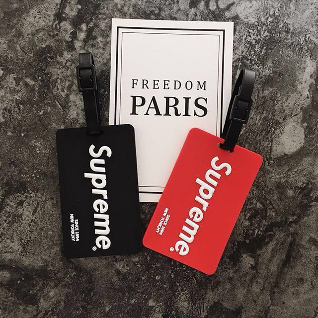 Supreme & Stussy Luggage Tags, Bulletin Board, Preorders on Carousell