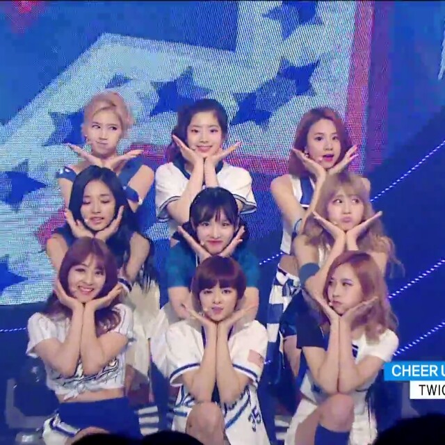 Twice Cheer Up Blue Sports Outfit Costume Cosplay Entertainment