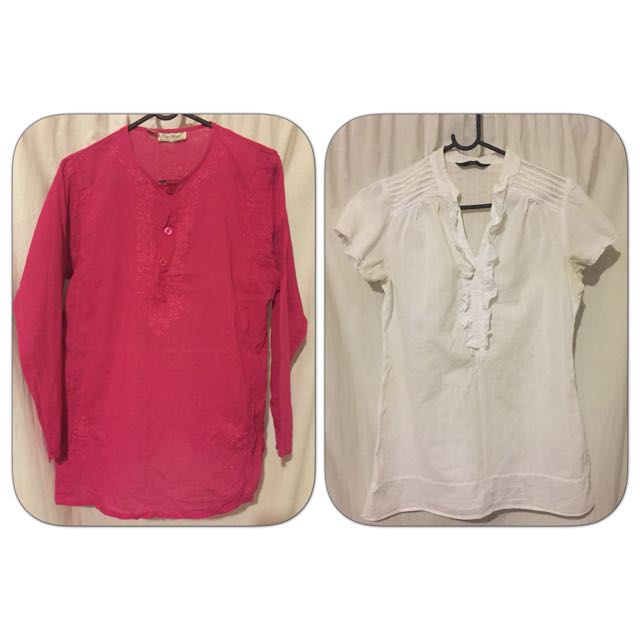 Two Indian Style Ladies Shirts Women S Fashion Clothes On Carousell