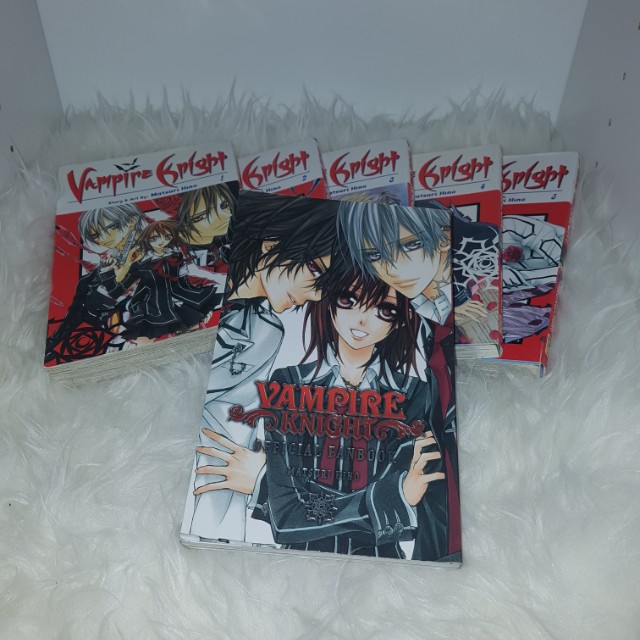 Vampire Knight Manga Vol 1 5 Official Fanbook Books - 