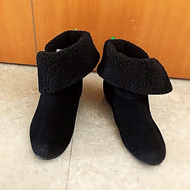 Winter Suede Boots Women S Fashion Shoes On Carousell