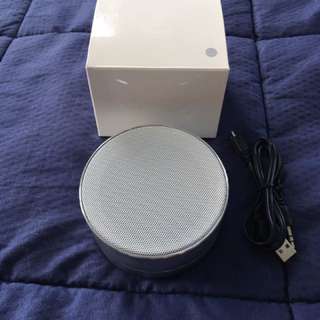 Small silver speaker