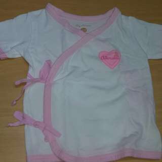 Tiny Tummies tie side shirt for nebworn girl