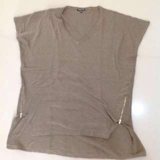 WAREHOUSE TEE BIG SIZE WITH ZIPPERS ON SIDES