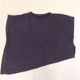 ZARA BIG SIZE SHIRT/PONCHO BLACK PRELOVED
