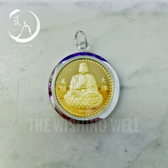 24k Gold Plated Buddha Pendant