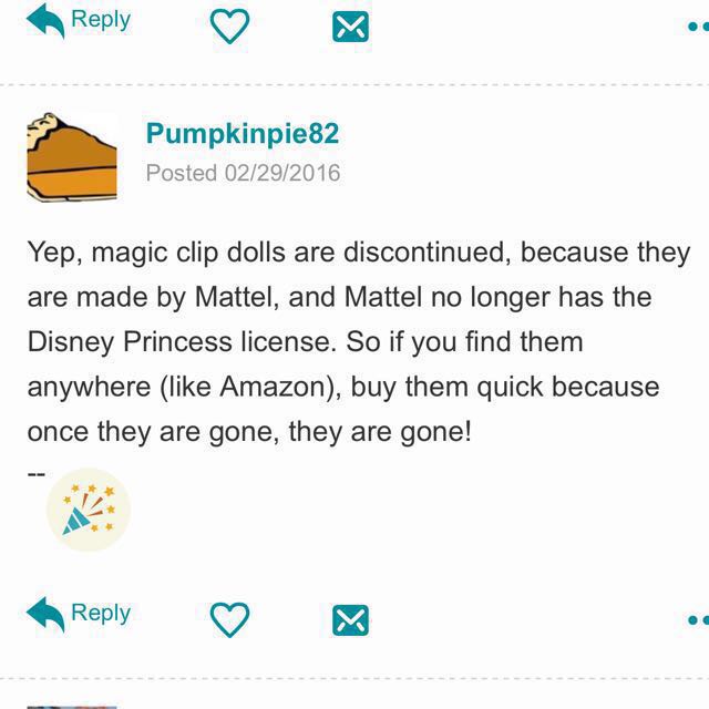 Disney magiclip dolls discontinued cheap