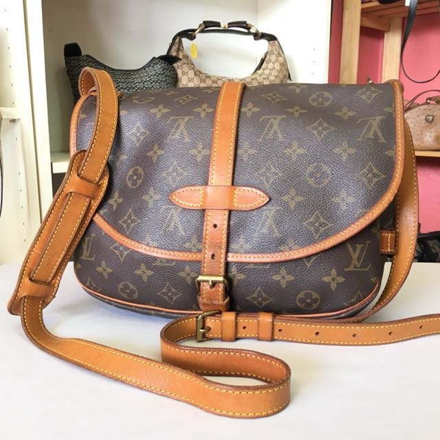 100% Authentic Louis Vuitton Saumur 30, Luxury, Bags & Wallets on Carousell