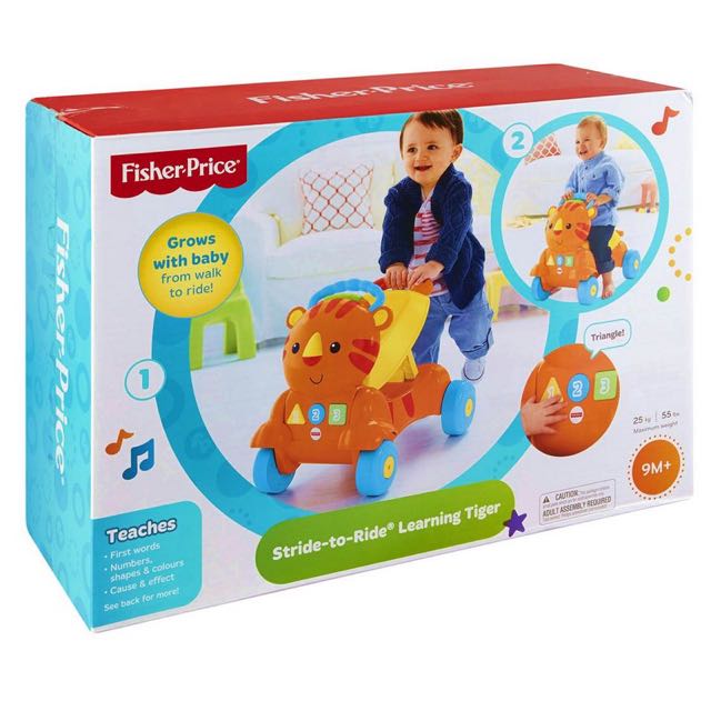 fisher price stride to ride learning tiger