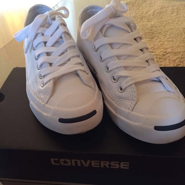 converse jack purcell white leather 