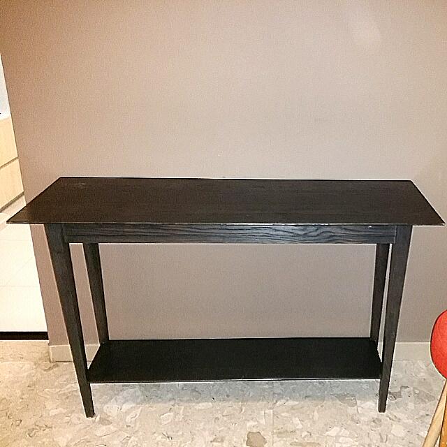Crate Barrel Solid Wood Console Table