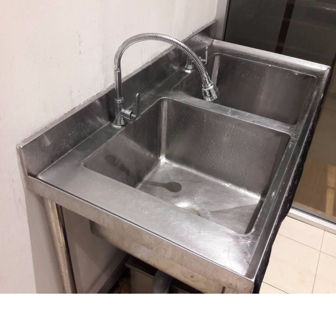 Double Bowl Sink Grease Trap Reserved
