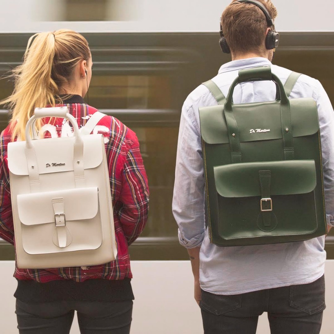 dr martens leather backpack