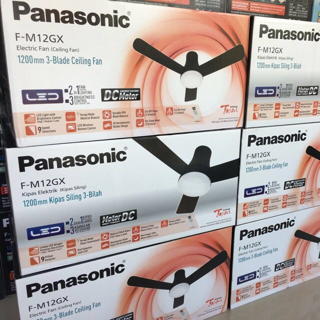 F M12gx Include Installation Transport Panasonic Ceiling Fan 328 Furniture Home Living Lighting Fans Fans On Carousell