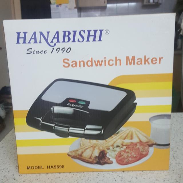 [USED] Hanabishi Sandwich Maker, TV & Home Appliances, Kitchen