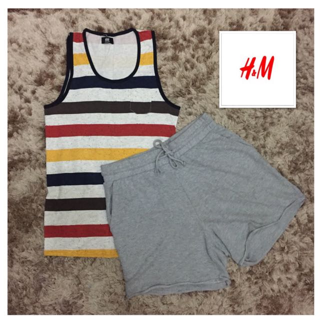 H M Sando and H M Sweat Shorts Men s Fashion Bottoms Shorts on Carousell
