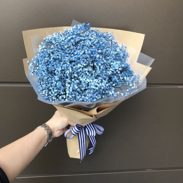 Mini Blue Baby Breath Bouquet Gardening On Carousell