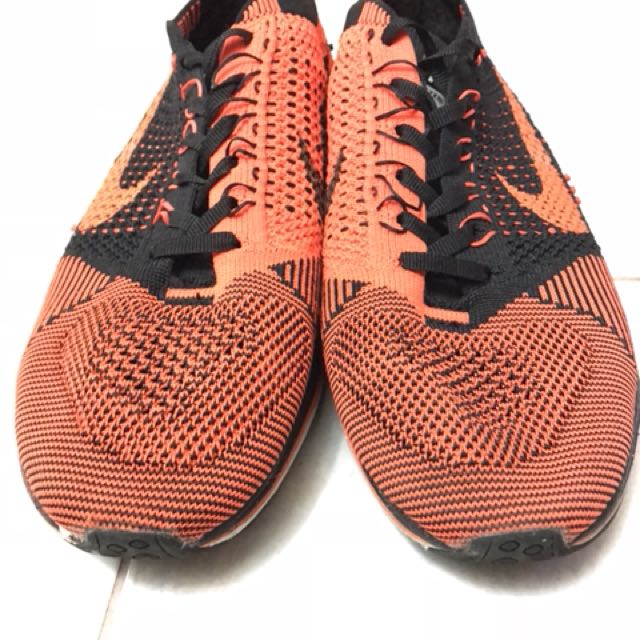 Nike Flyknit Racer Orange-black colour 
