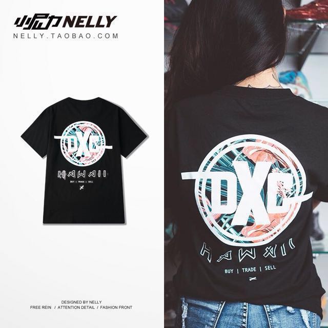[PO] Ulzzang Nelly HeyBig DXC Graphic Tee, Men's Fashion, Tops & Sets ...