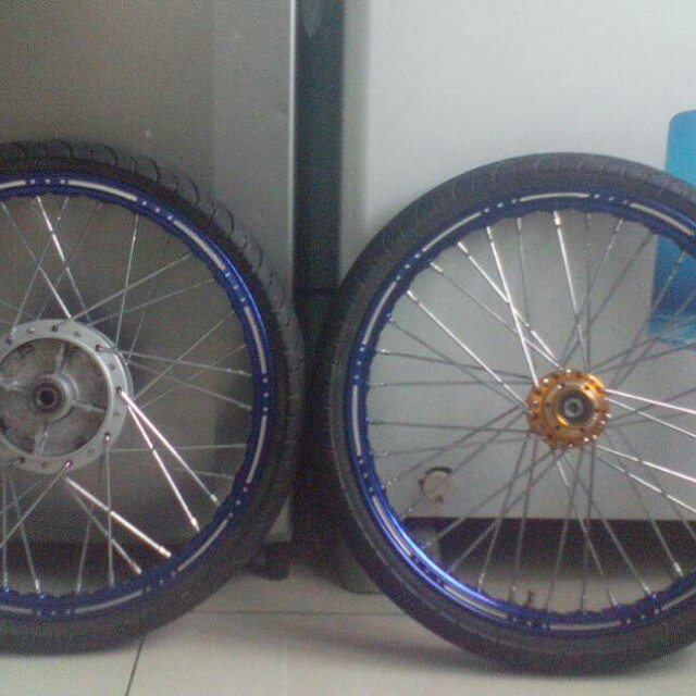 Rim Aloy Falcon Argon Blue Colour Skali Tayar Auto