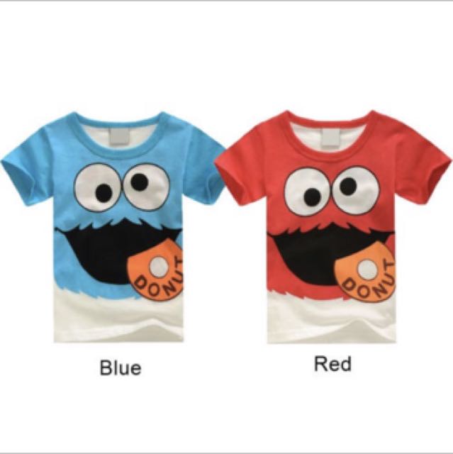 Sesame Street Elmo Cookies Monster T Shirt Tops Baby Boy Infant Newborn Toddler Babies Kids Boys Apparel On Carousell