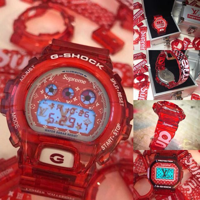 Supreme x LV Gshock watch Luxury Watches on Carousell