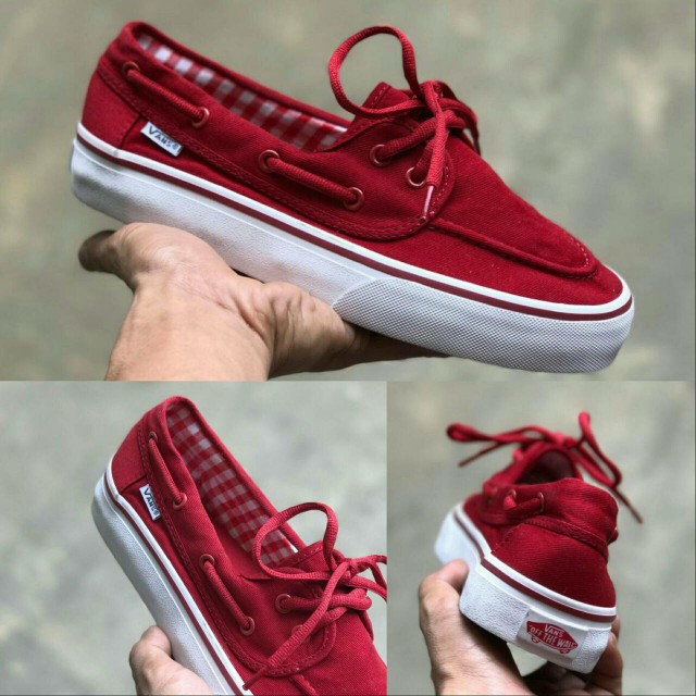 vans zapato red