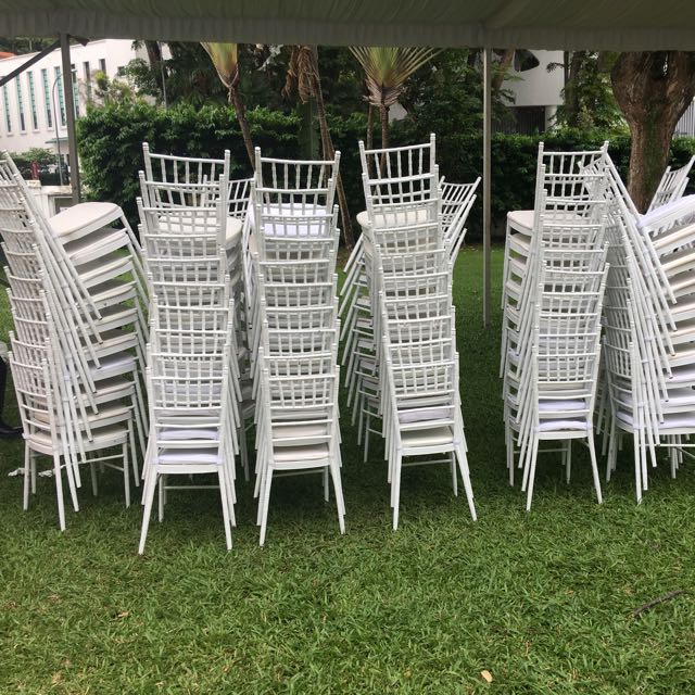 White Tiffany Chairs For Rent, Bulletin Board, Looking For