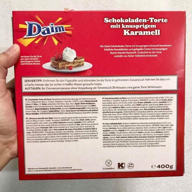 ALMONDY DAIM CHOCOLATE CAKE WITH CRUNCHY CARAMEL, Food & Drinks ...